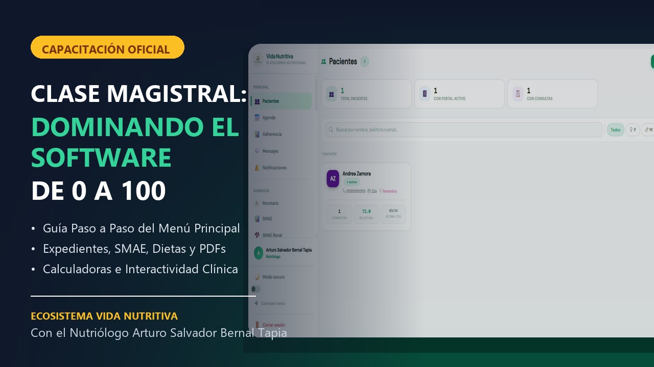Capacitación Clínica Profesional: Manejo Integral del Software Vida Nutritiva