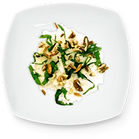 Arroz con espinacas y nuez