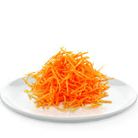 Zanahoria rallada cruda