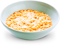 Avena con leche semidescremada