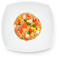 Atún con ensalada de verduras