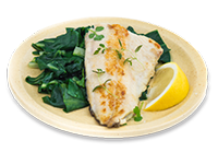 Pescado con espinaca