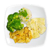 Pollo con queso panela